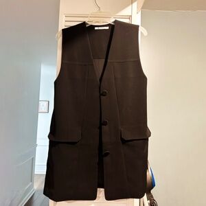 T Alexander Wang vest dress size 0 black